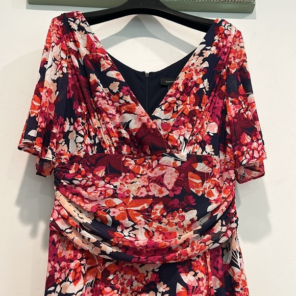 R&M Richards 7316 High Low Short Sleeve Print Dress - Picture 4 of 11